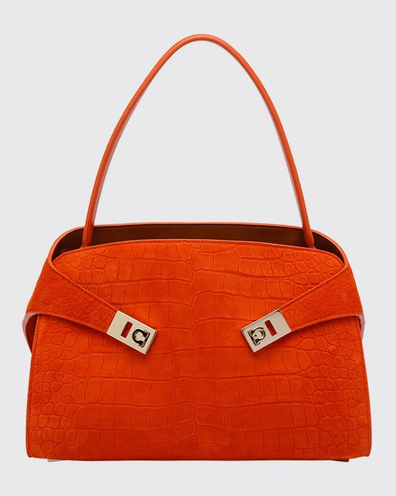 Ferragamo Schultertasche damen Orange