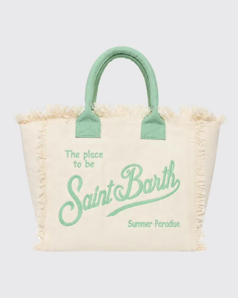 MC2 Saint Barth Vanity-Tasche aus bedruckter Baumwolle mit Logo Camel
