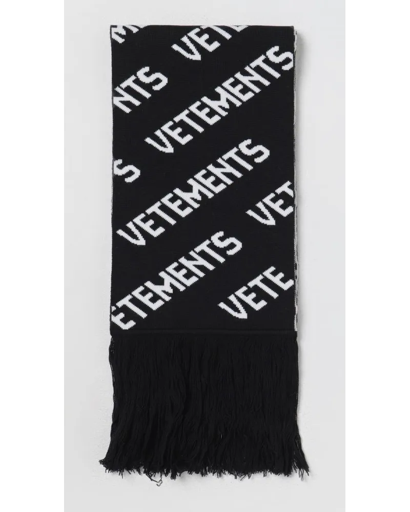 VETEMENTS Schal Schwarz