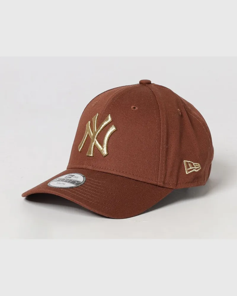 New Era 9Forty NY Yankees Baseballkappe für Jungen aus Baumwolle mit Logo Braun