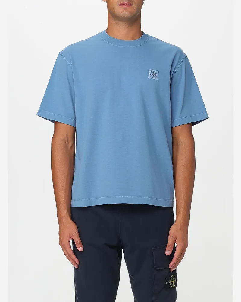 Stone Island T-shirt herren Stahl