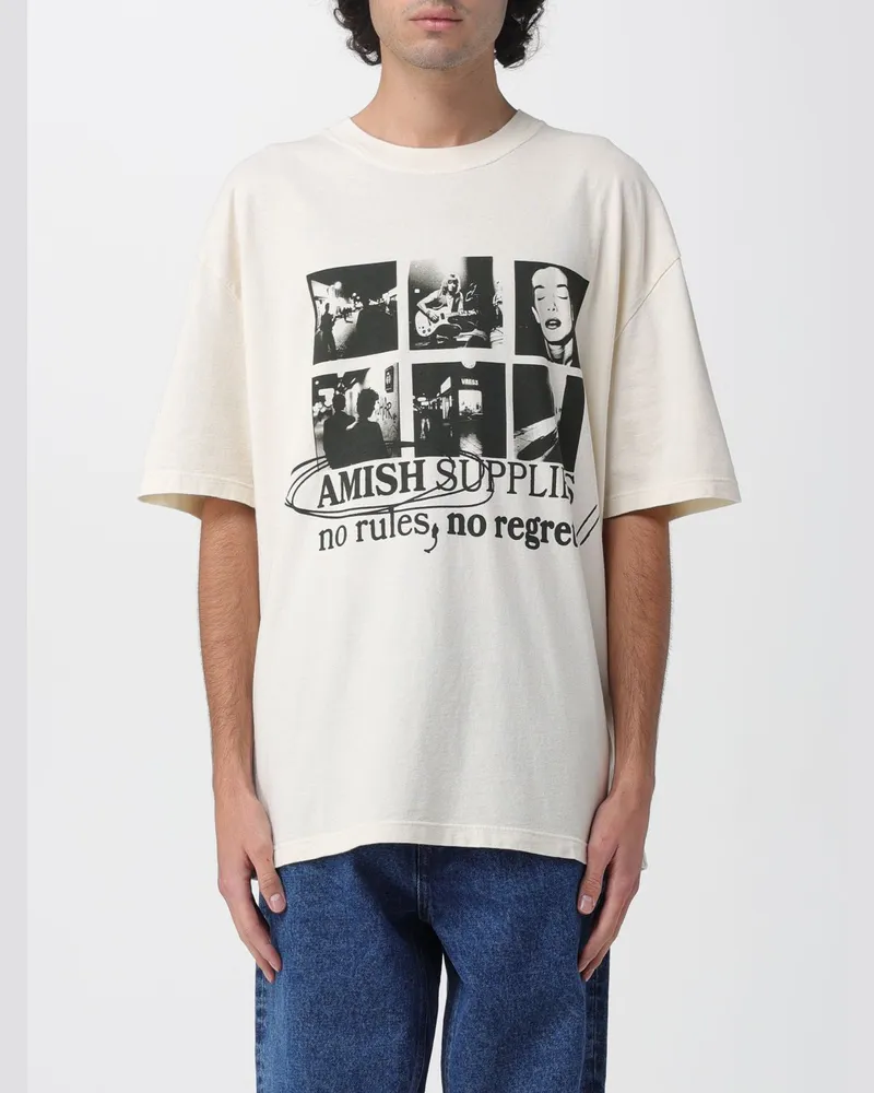 Amish T-shirt herren Weiß