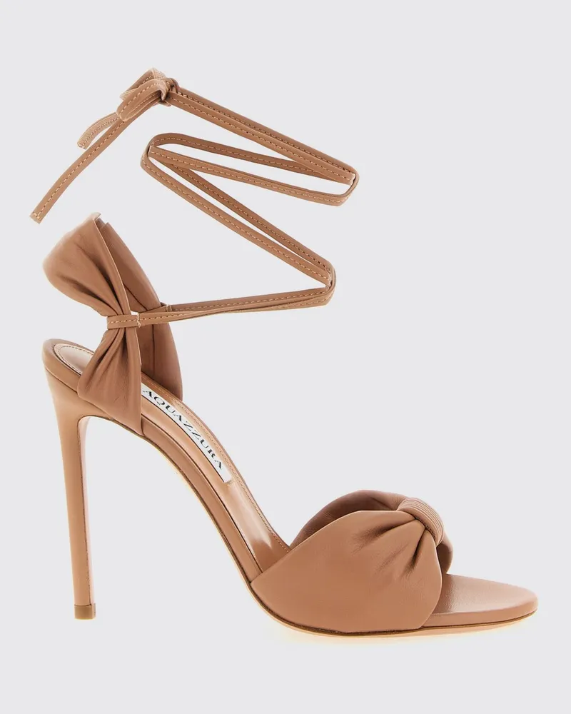 Aquazzura Carina Sandale aus Nappaleder Pink