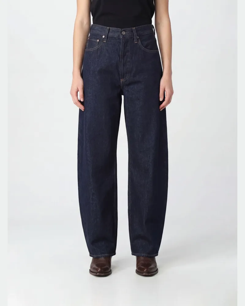 AGOLDE Baggy-Jeans Luna von mit hoher Taille und Tapered Fit aus Baumwolldenim Blau