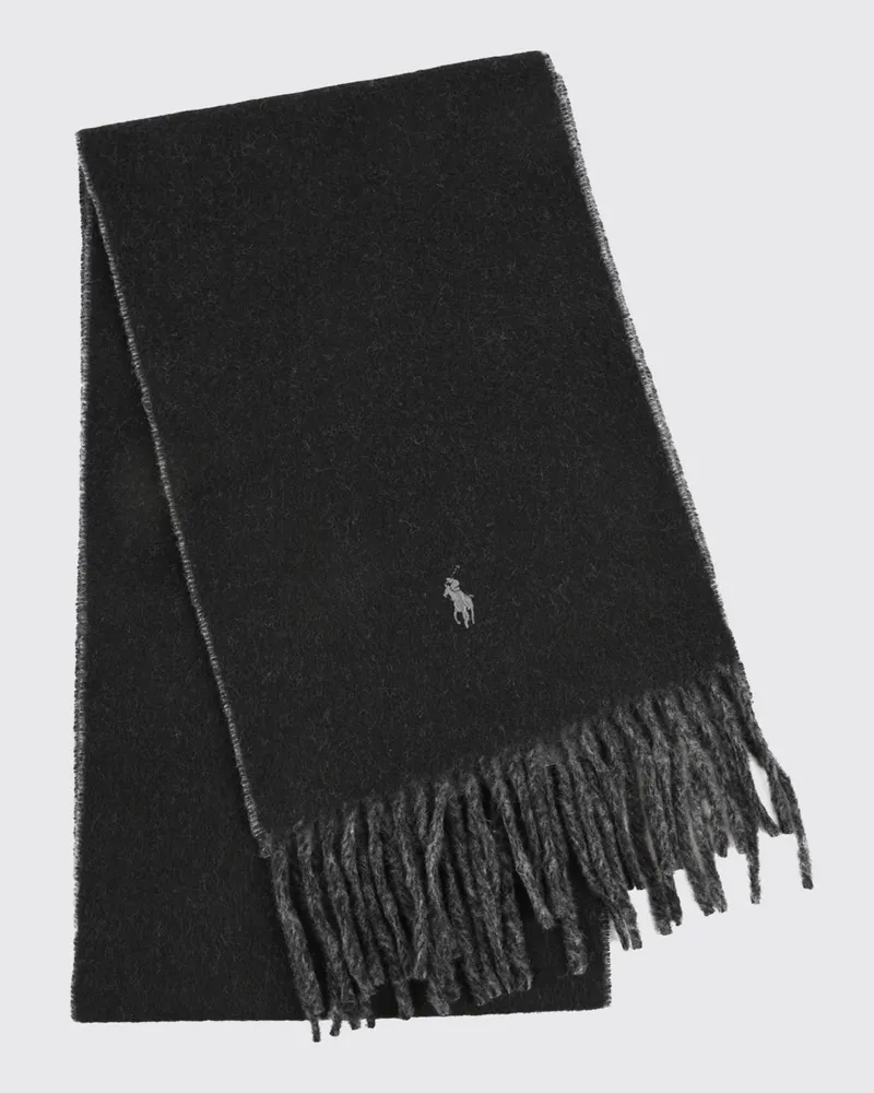 Ralph Lauren Wendeschal aus Wollmischung mit gesticktem Logo Schwarz