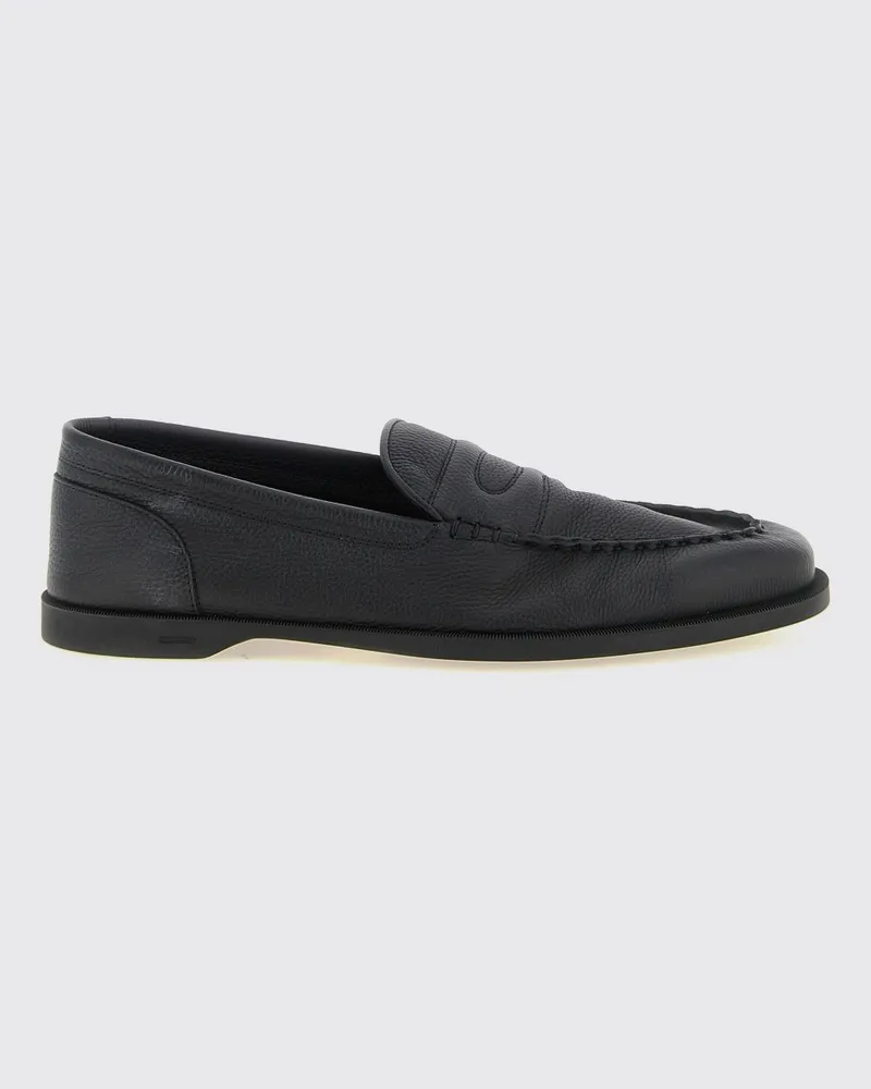 John Lobb Mokassins herren Schwarz
