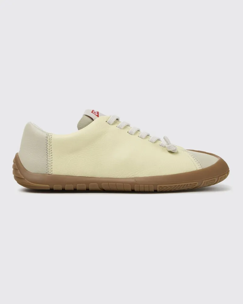 Camper Zweifarbige Twins Slip-On-Sneaker aus Glattleder mit elastischen Schnürsenkeln Bunt