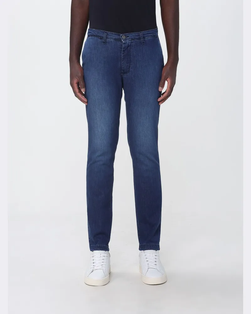 XC Skinny-Fit Jeans aus Denim mit mittlerer Leibhöhe und Reißverschluss Blau