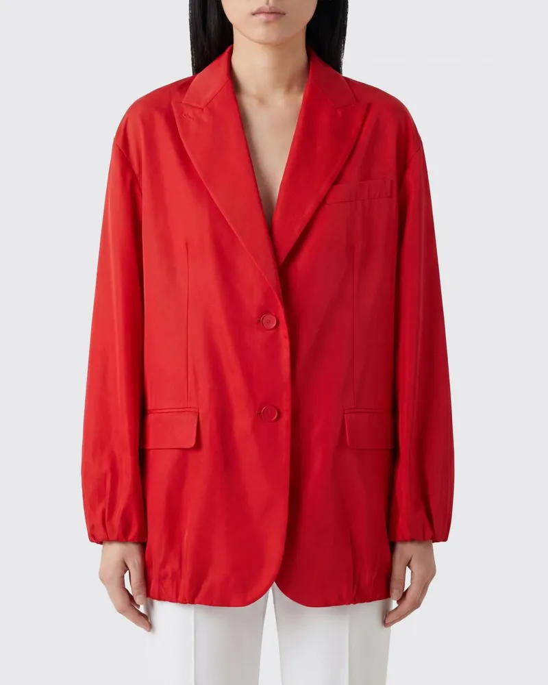 Fendi Einreihiger Viskose-Blazer Fuchsia