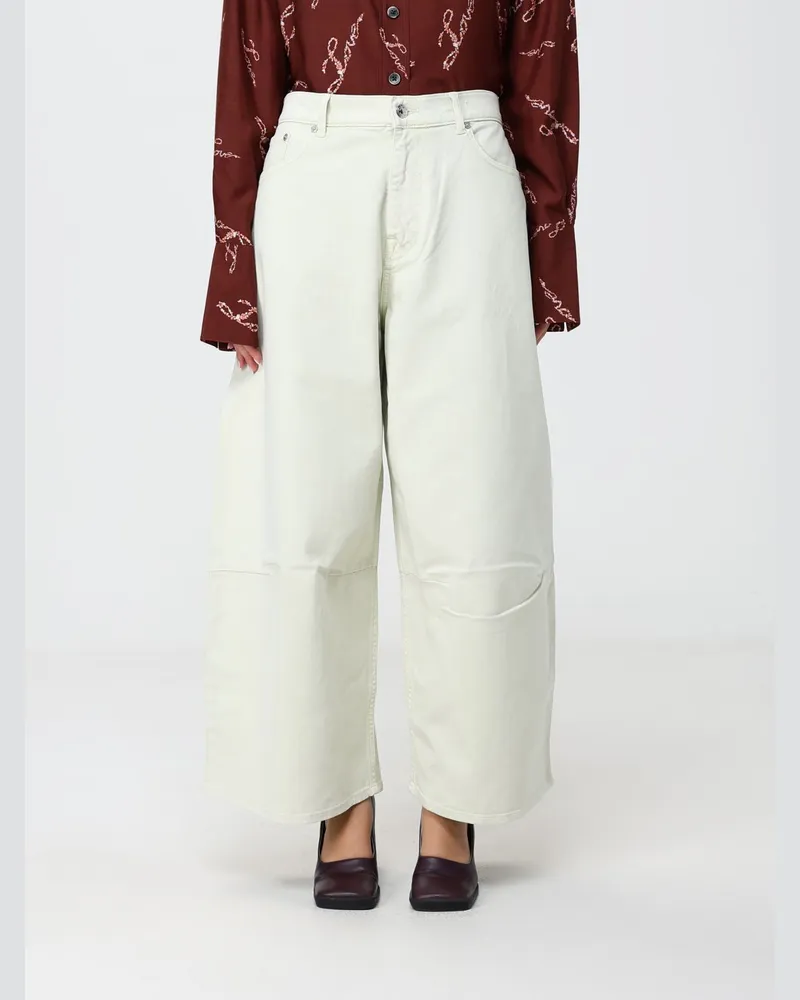 Paul Smith High-Waist Wide-Leg Jeans aus Baumwolldenim Gelb