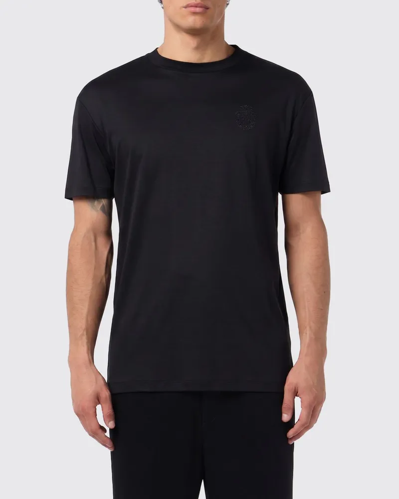 Billionaire Basic Baumwoll-T-Shirt Schwarz