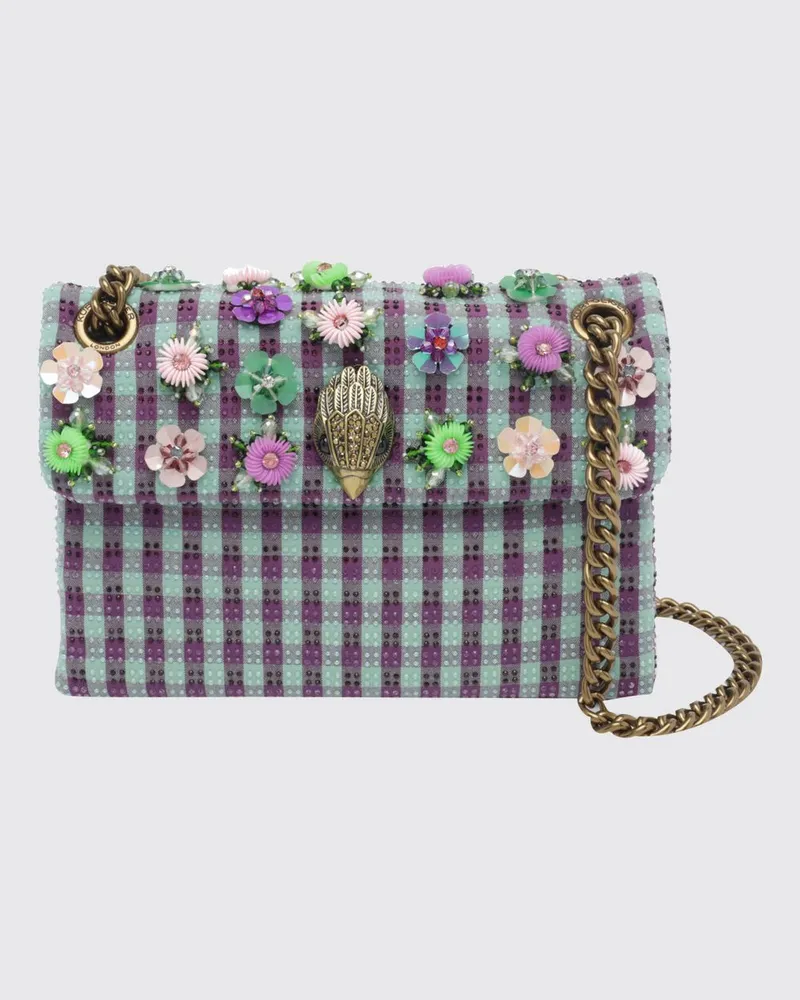 Kurt Geiger Mini-Umhängetasche mit Blumenstickerei und Strass Bunt
