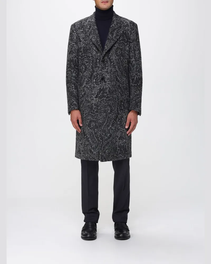 Etro Mantel herren Grau
