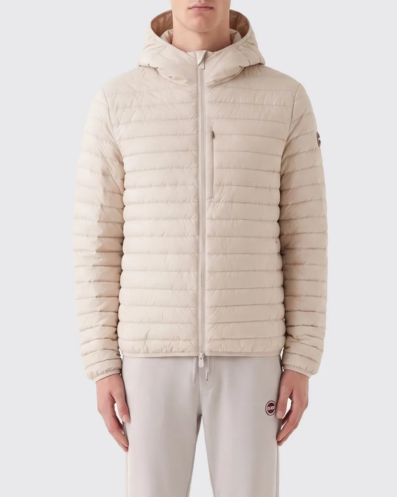 Save The Duck Gefütterte Nylon-Daunenjacke mit Kapuze Beige