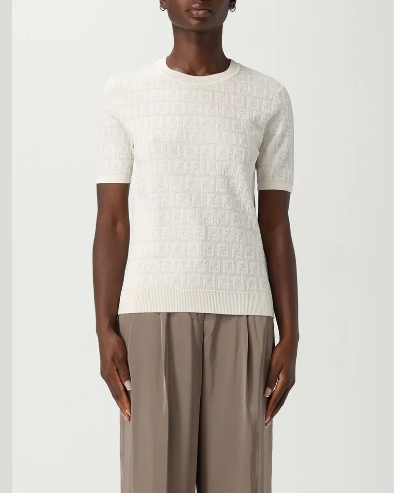 Fendi T-shirt damen Weiß