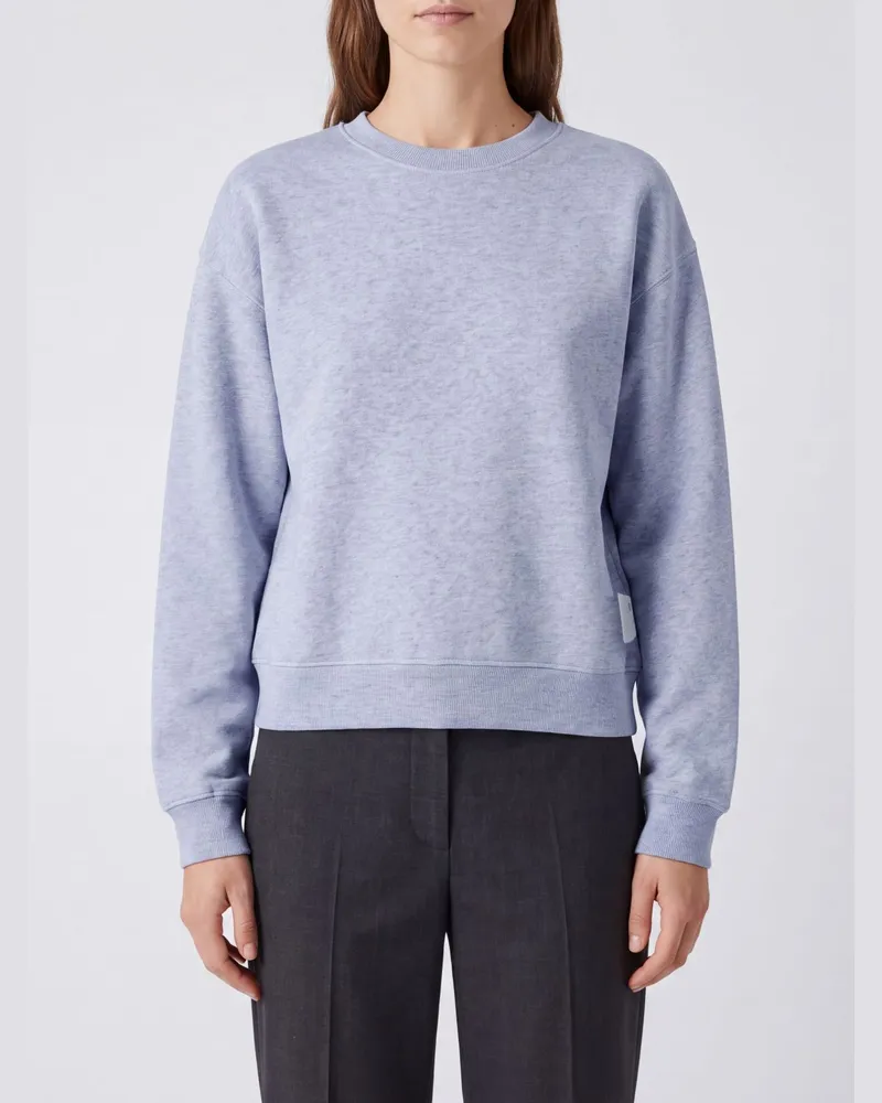 Róhe Sweatshirt mit Rundhalsausschnitt in Relaxed Fit aus Bio-Baumwolle mit überschnittenen Schultern Grau