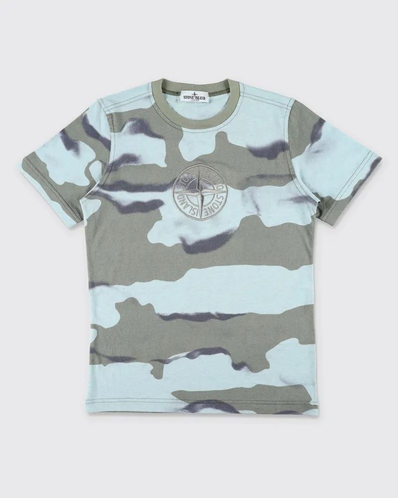 Stone Island T-shirt kinder Blau