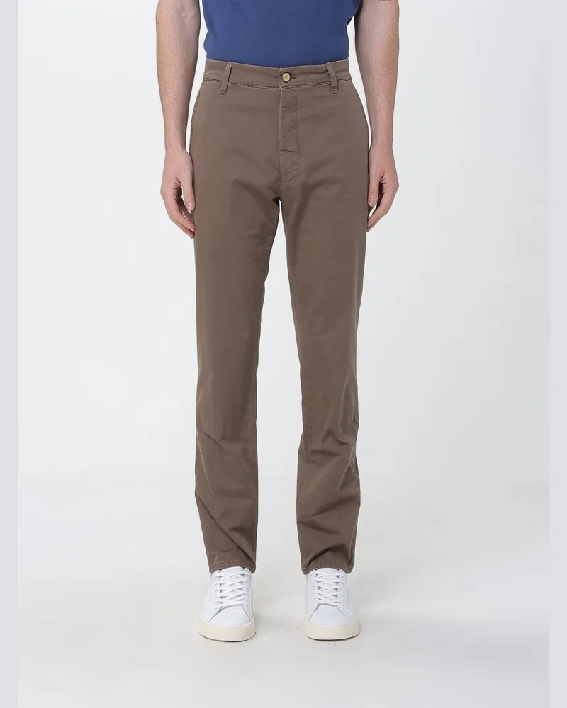 Jeckerson Chino-Hose aus Stretch-Baumwolle Tabak