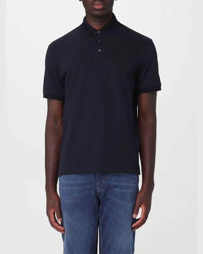 Emporio Armani Polo herren Blau