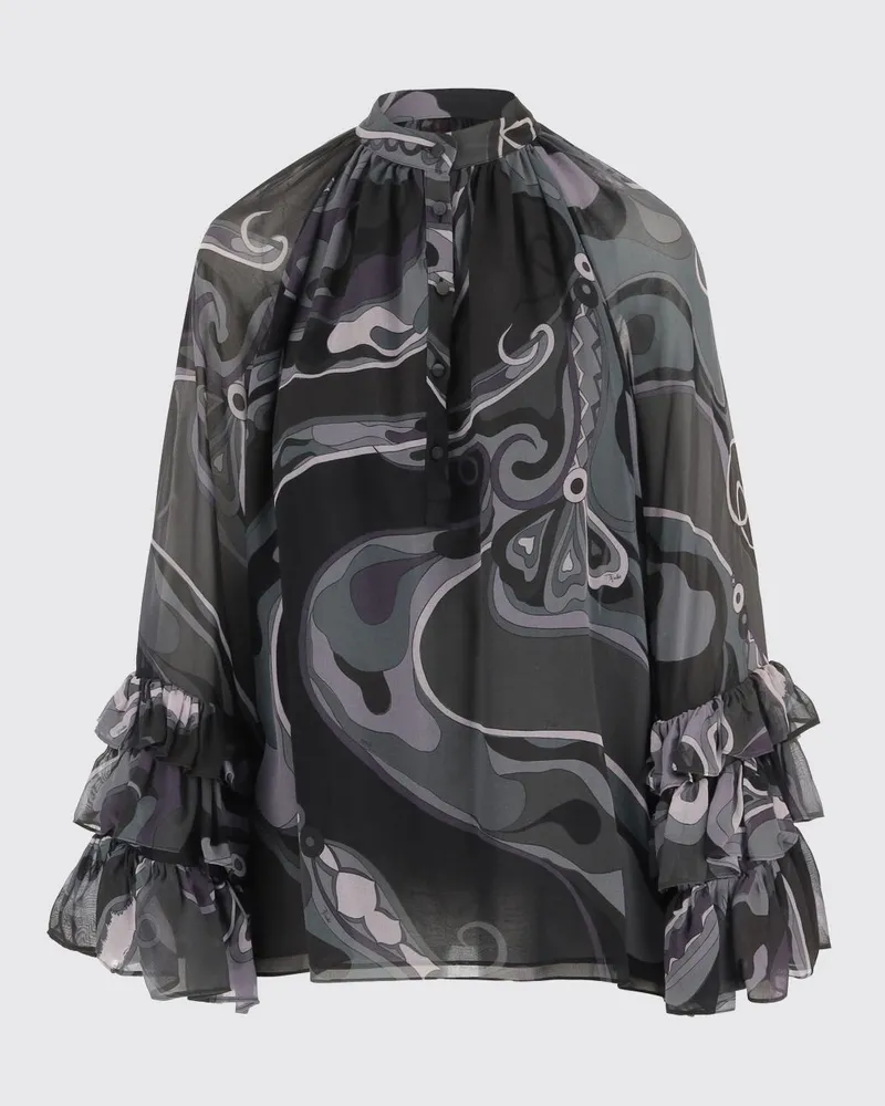 Emilio Pucci Hemdbluse damen Schwarz