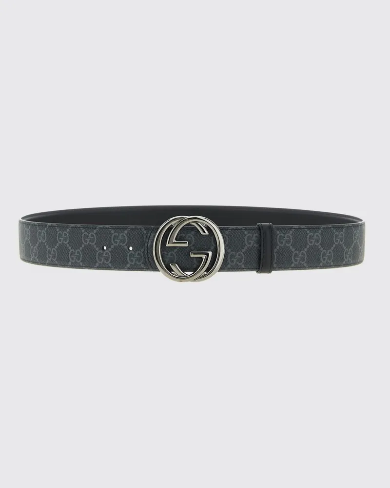 Gucci Reversibler GG Kunstledergürtel Schwarz