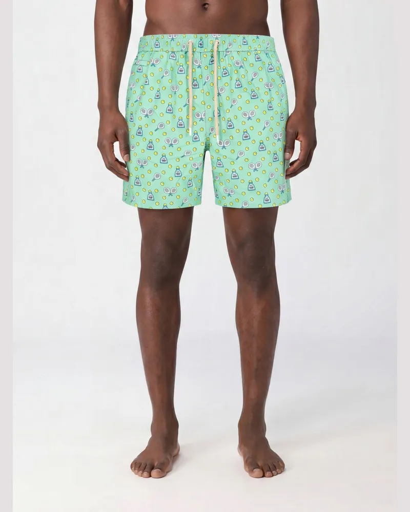 MC2 Saint Barth Bedruckte Boxer-Badehose Gelb