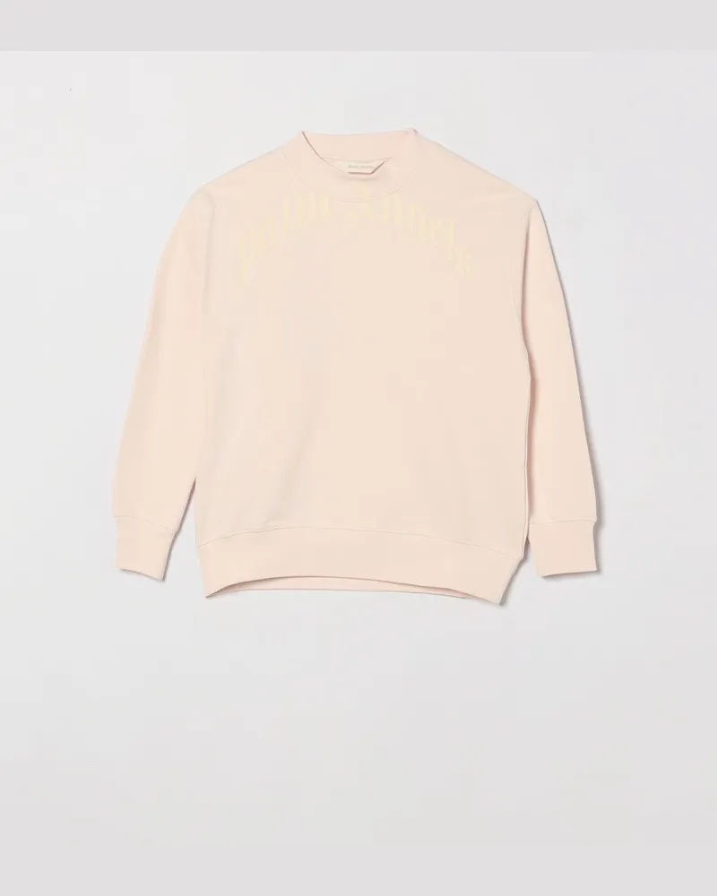 Palm Angels Baumwoll-Rundhalspullover Pink
