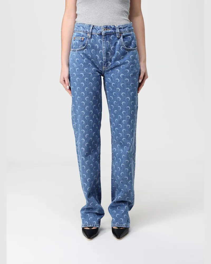 Marine Serre Jeans damen Blau