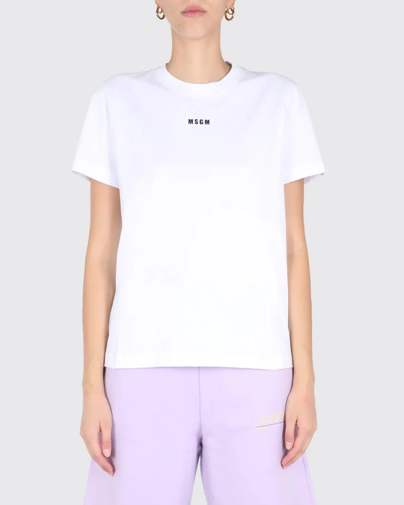 MSGM T-shirt damen Weiß