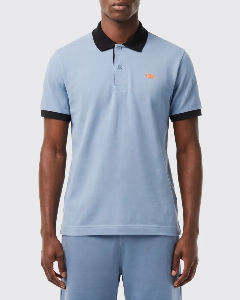 Lacoste Baumwoll-Polo mit Logo Hellblau