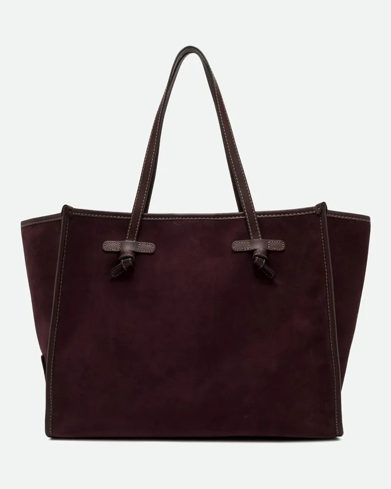 Gianni Chiarini Marcella Schultertasche aus Velourskalbsleder Red