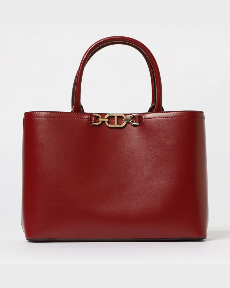 Twin-Set Schultertasche damen Burgunderrot