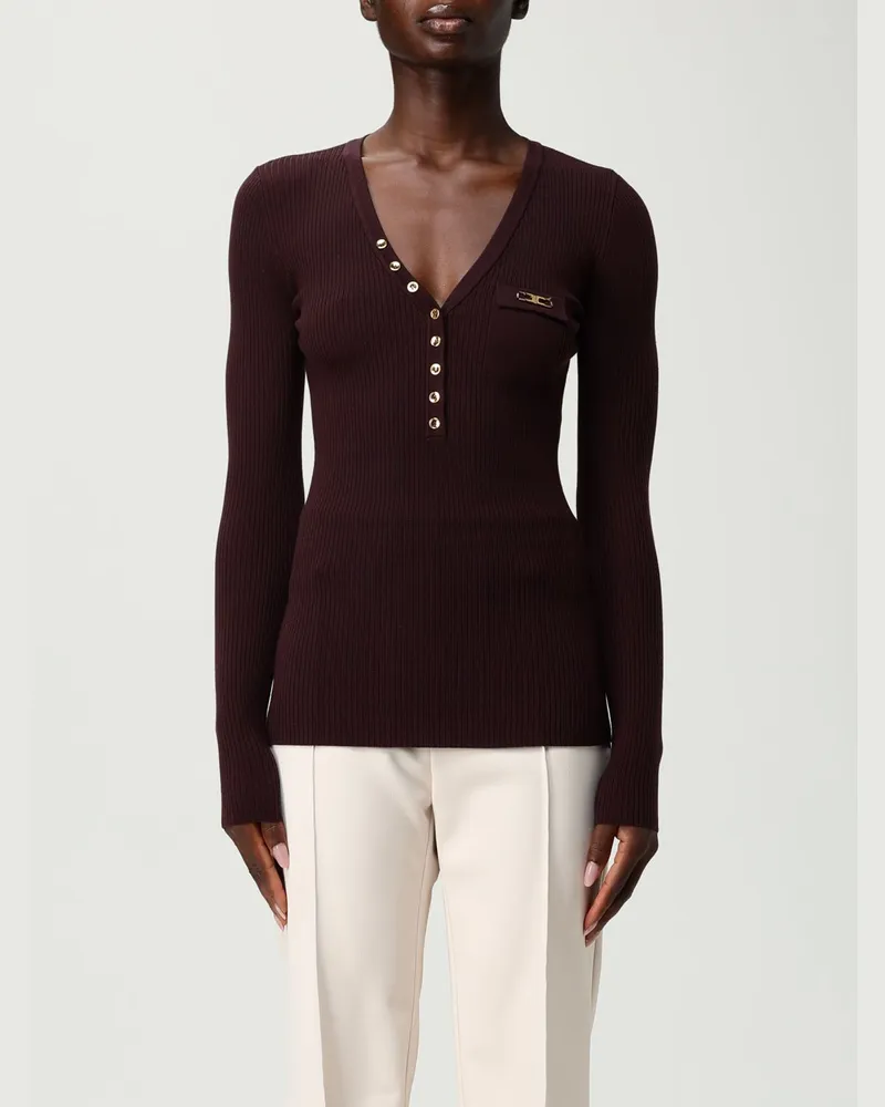 Elisabetta Franchi Pullover damen Weinrot