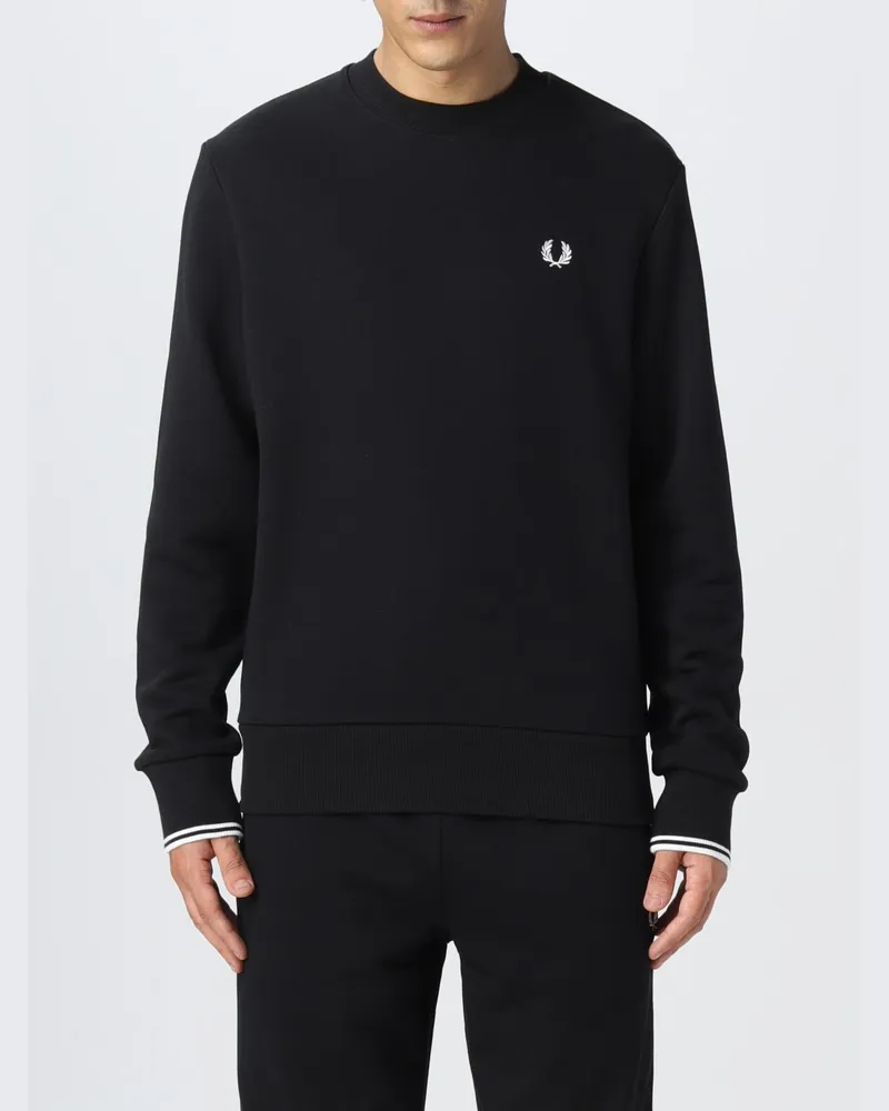 Fred Perry Herren Sweatshirt Schwarz