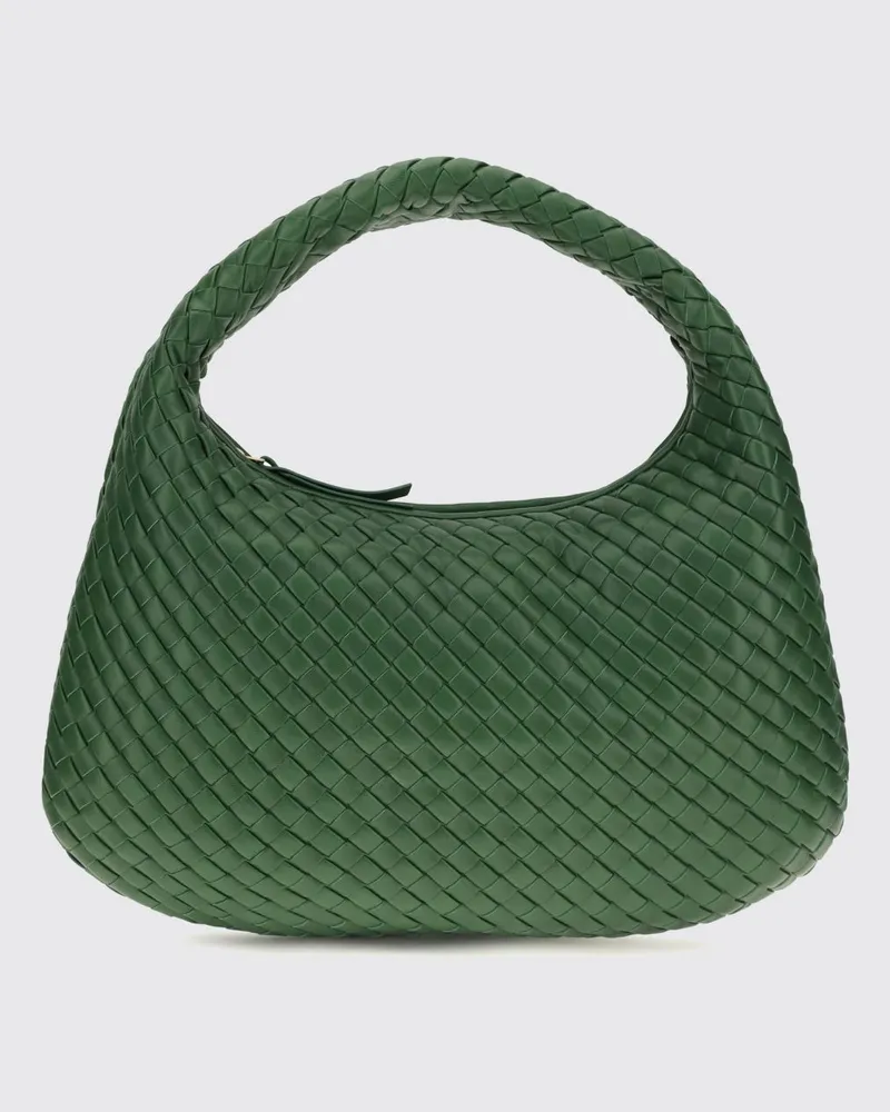 Bottega Veneta Schultertasche Veneta aus Lammleder mit Intrecciato-Motiv Grün