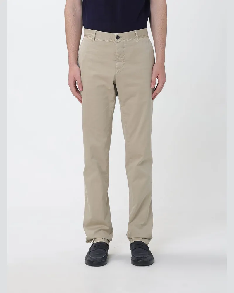 Incotex Chino-Hose aus Baumwolle Sand