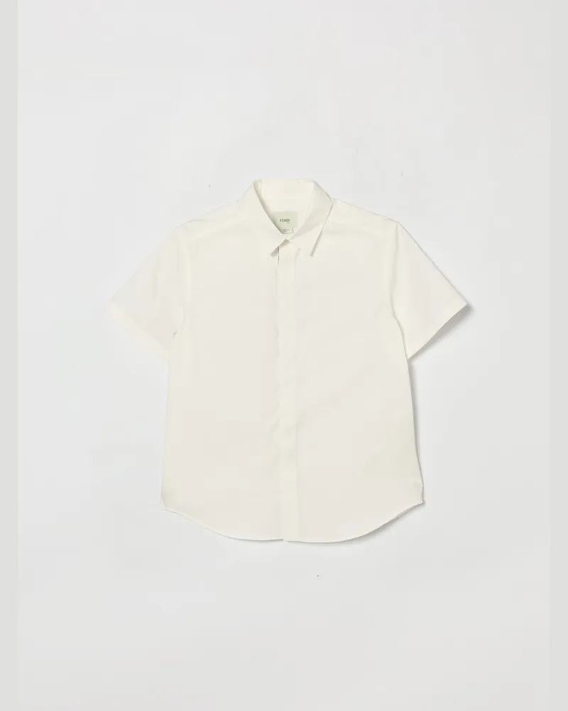 Fendi Casual Baumwollhemd Weiß