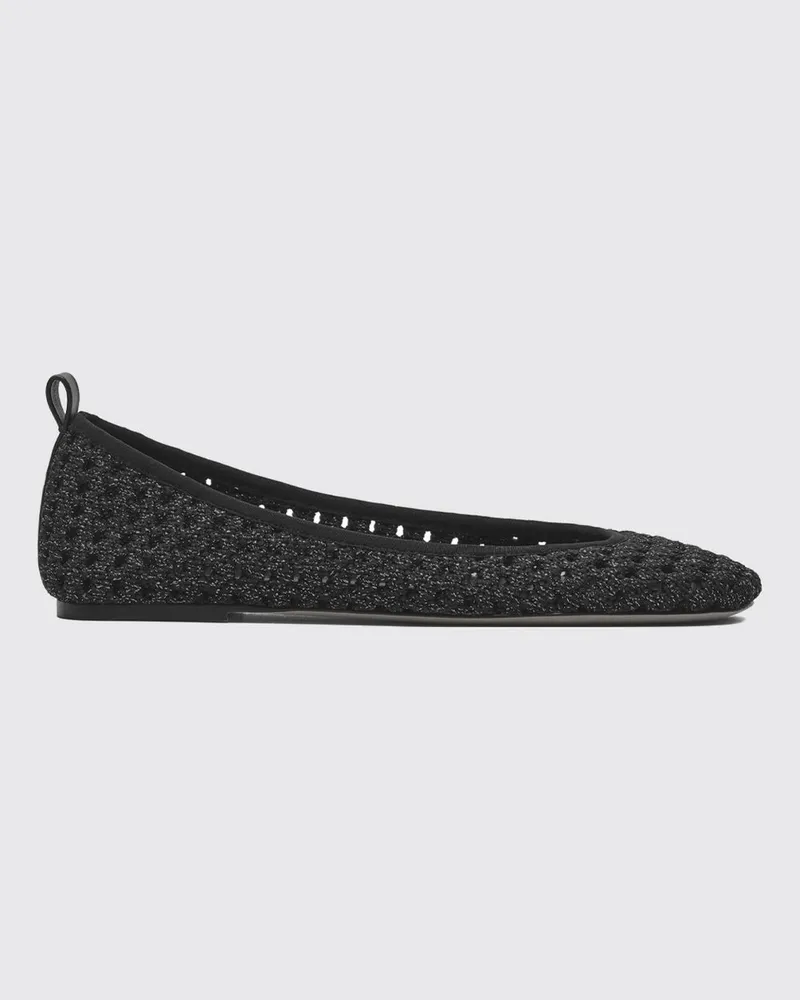 Marc Jacobs Häkel-Ballerinas aus Polyester mit perforierter runder Kappe Silber