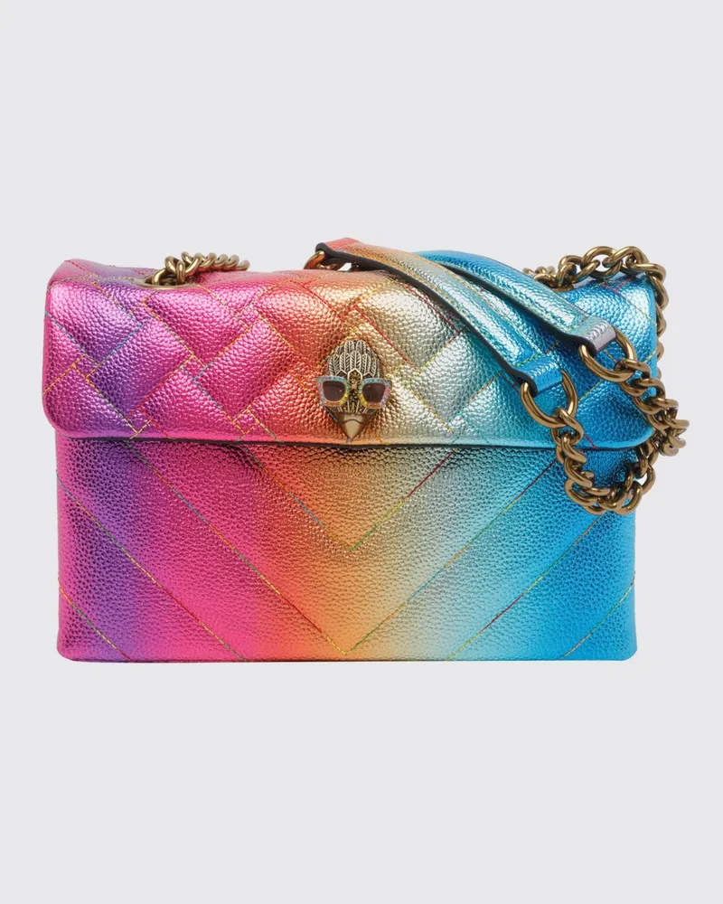 Kurt Geiger Kensington Tasche aus gestepptem Narbenleder Bunt