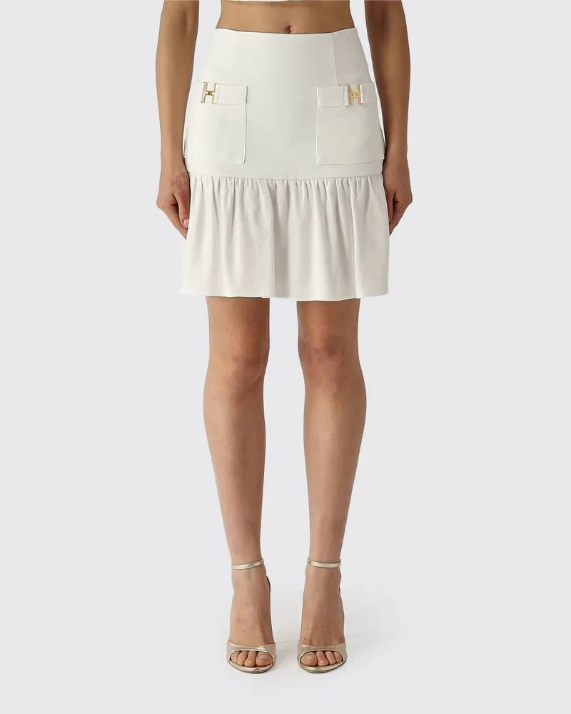 Elisabetta Franchi Rock damen Ivory
