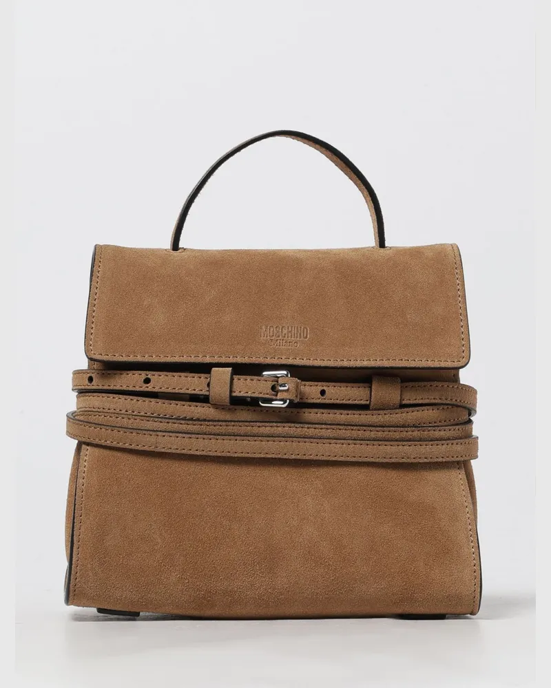 Moschino Schultertasche damen Tabak