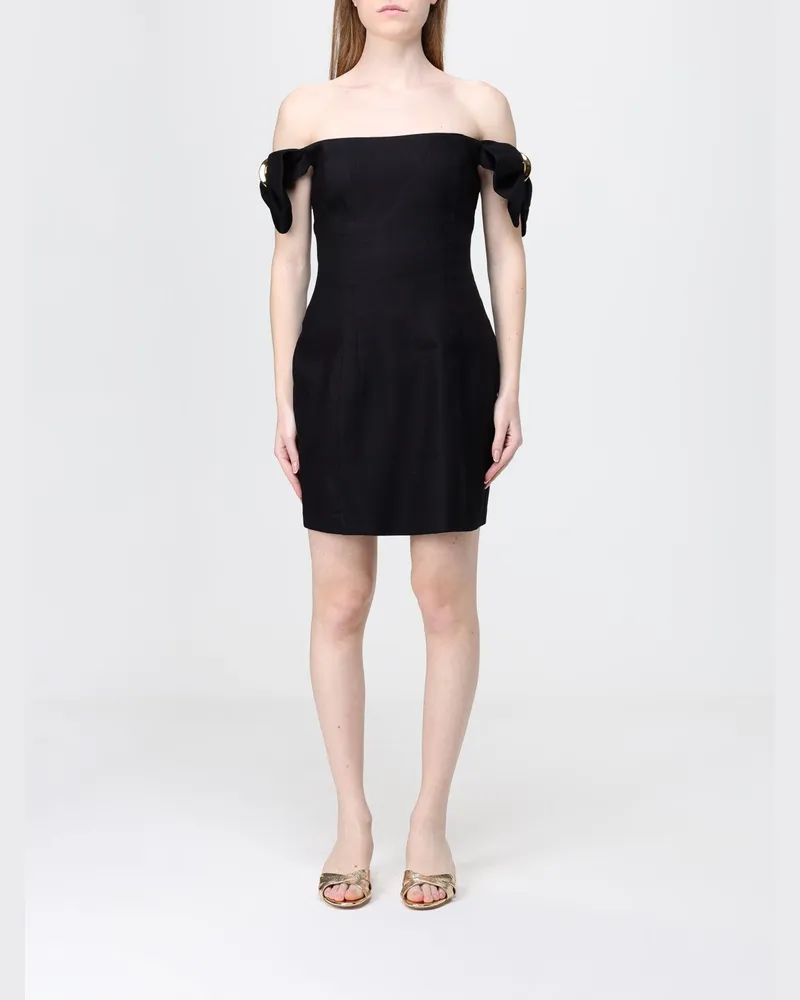 Elisabetta Franchi Duchesse-Minikleid Schwarz