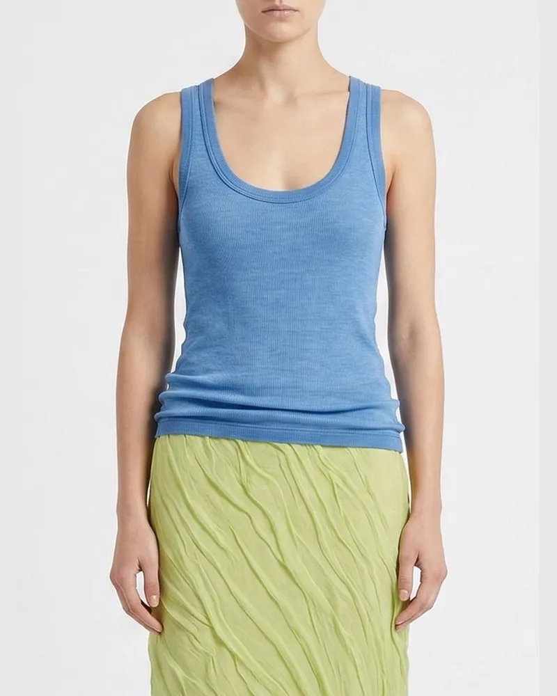 Versace Top damen Hellblau