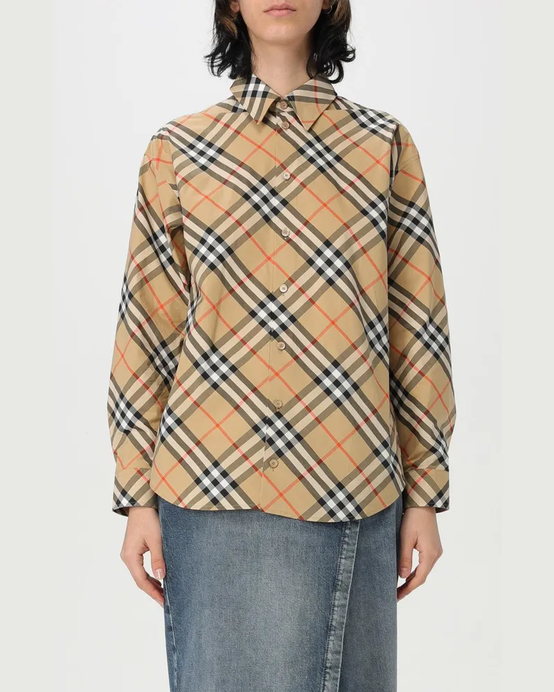 Burberry Hemdbluse damen Sand