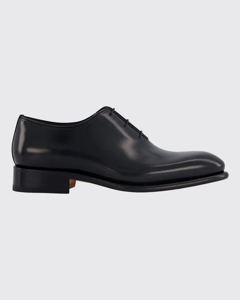 Santoni Oxford-Schuhe aus Leder Schwarz