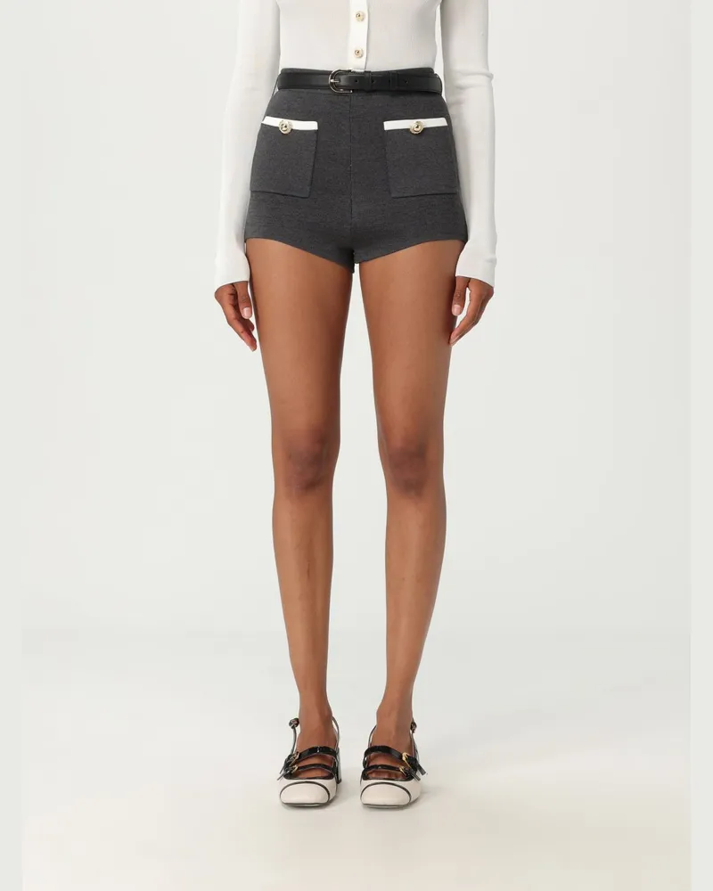 Self-Portrait Shorts damen Grau