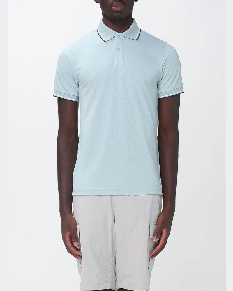 Save The Duck Jersey-Poloshirt mit Kontrastlogo und Zwei-Knopf-Leiste Grün