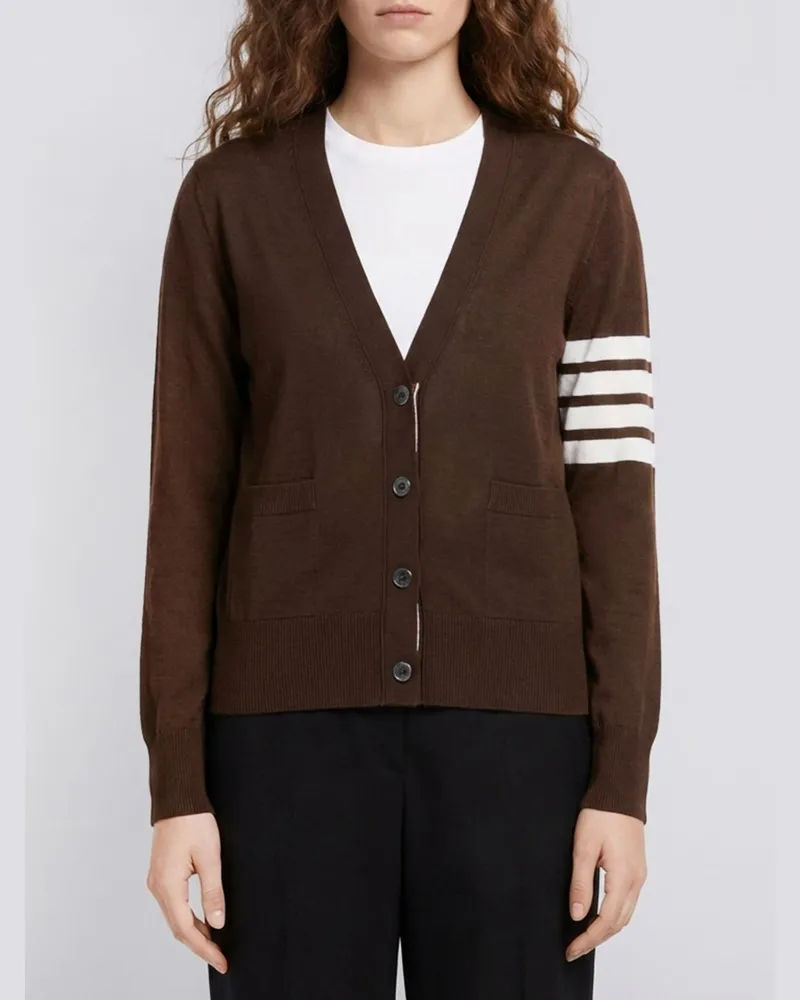 Thom Browne Strickjacke damen Braun