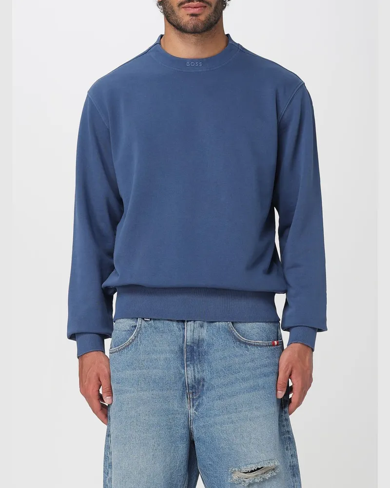 HUGO BOSS Pullover herren Blau