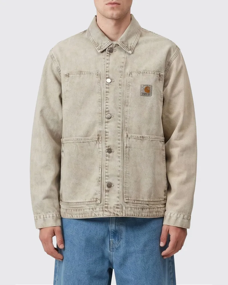 Carhartt WIP Baumwolldenim-Jacke Grau
